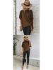 Summer Women's Solid Color Batwing Sleeve Knot Hem Loose T-shirt