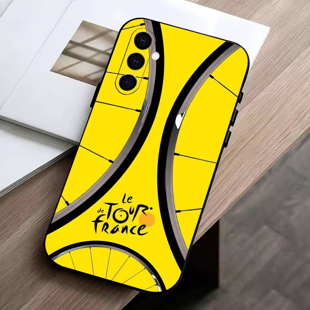 T-Tour de France Phone Case Black Silicone Soft For Samsung Galaxy A73,A72,A71,A70,A53,A52,A51