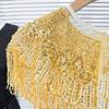 Thin Polyester Sparkling Border Wrap Highlighting Complex Embroidery For Travel Accessories And Formal Instances