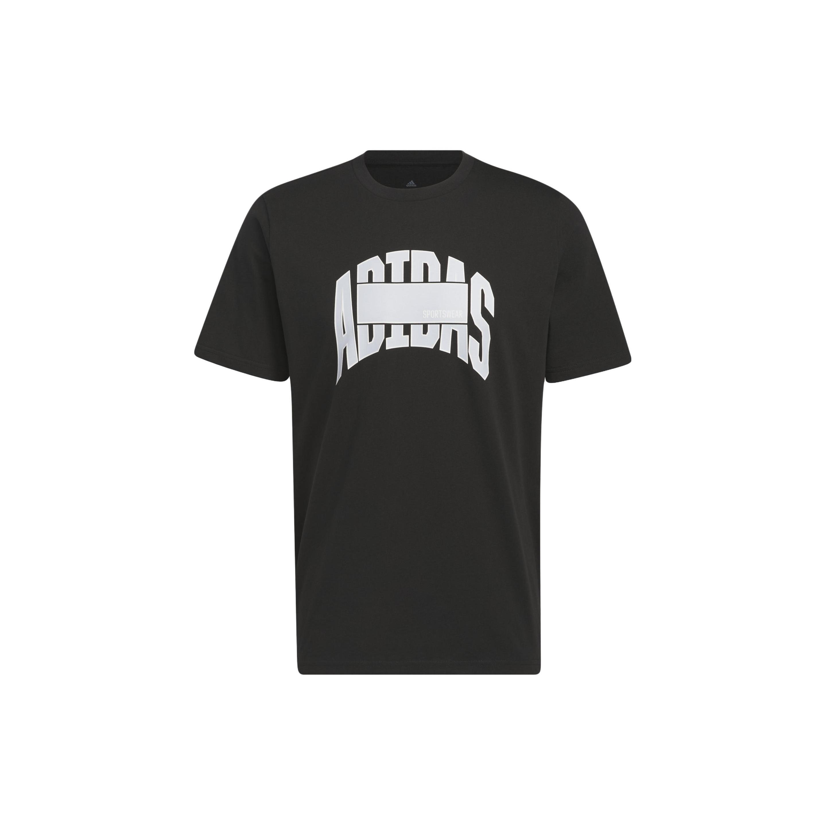 adidas Sportswear Block Graphic Tee Black Men s IC1682 L