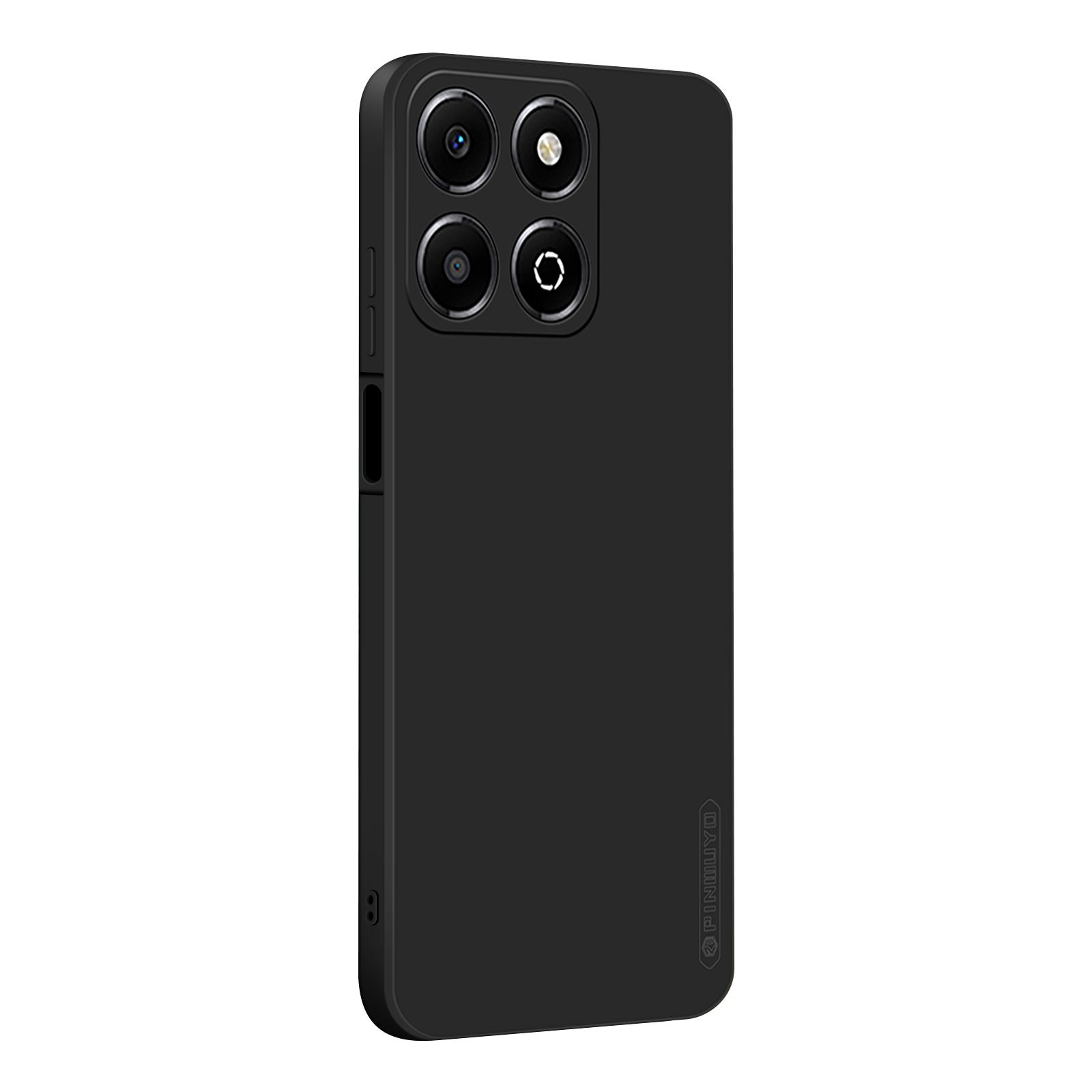 

PINWUYO JK Touching Series For Honor X6b 4G Case Silky Touch Soft TPU Phone Back Cover Black