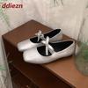 Fashion Fashion Butterfly-Knot Women Mary Janes Flats Shoes Casual Soft Female Slip On Footwear Shallow Ladies Flats With Shoes