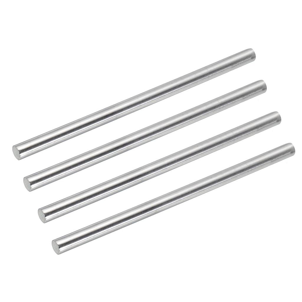 uxcell 304 Stainless Steel Round Bars, 12.7mm x 250mm, Solid Shaft Rods for DIY Crafts, Model Cars, Helicopters, and Airplanes, 4 Pieces