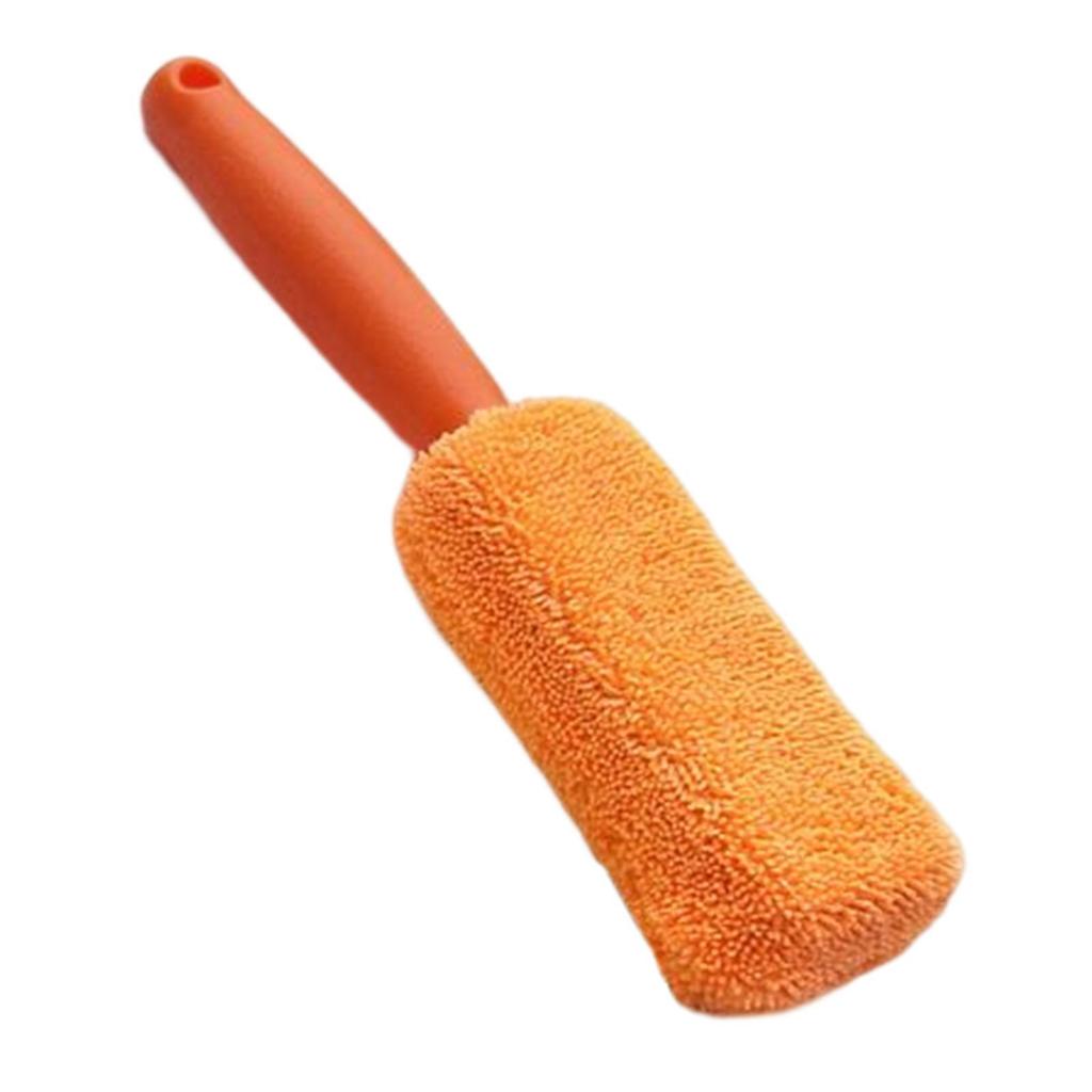 Car Wash Super Brush Microfiber Wheels Brush Non-Slip Handle Easy To Cleaning Rims Spokes Wheel Barrel Car Accessories