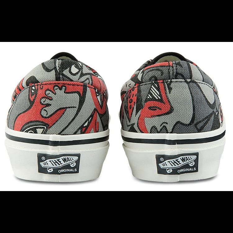 Vans Era OG LX Graffiti Low top Skateboard Shoes Unisex Red Gray VN0A3CXN4LO