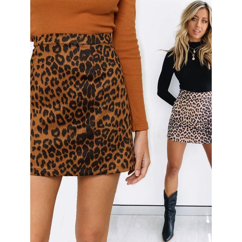 Printed Bag Buttocks Half Body Short Skirt Print Sheath Skirt for Women