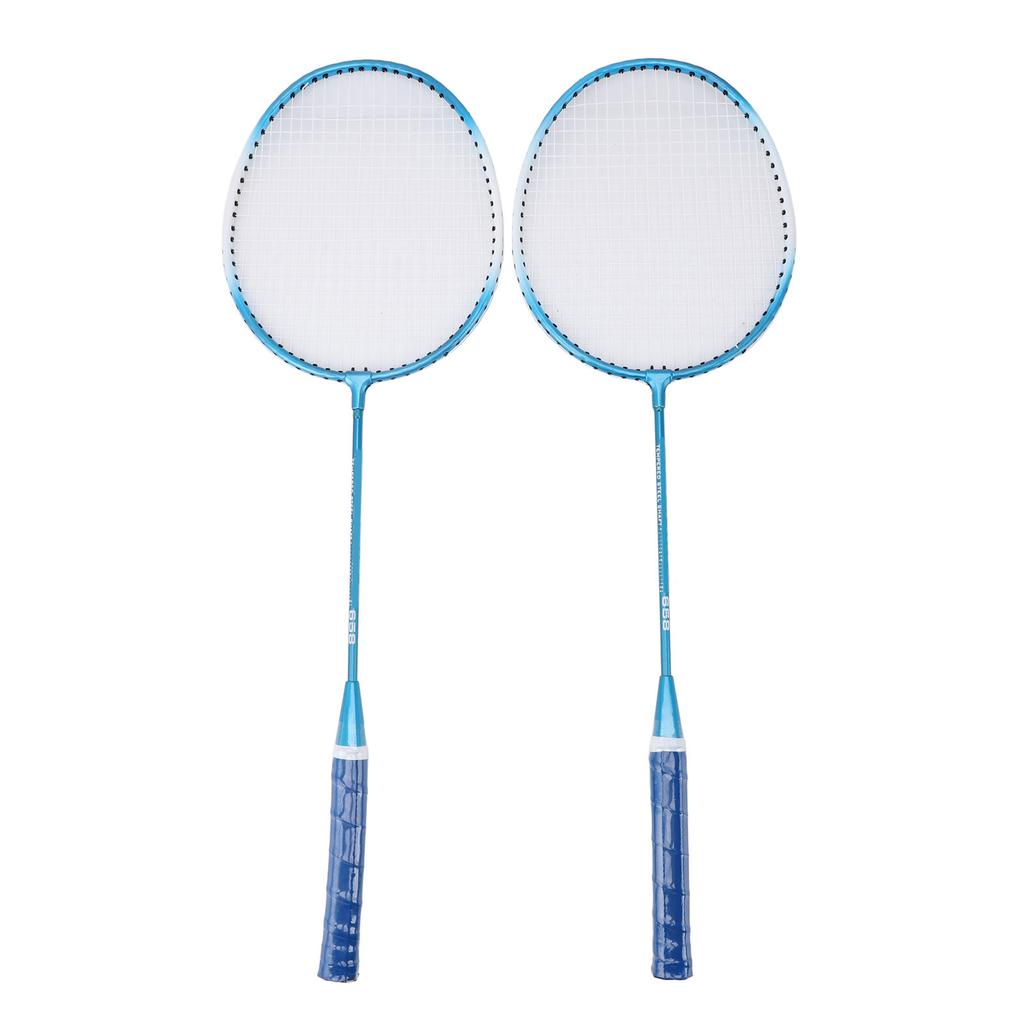 Badminton Set Professional Iron Alloy Badminton Racket with 3 Shuttlecocks Carrying Bag for Beginner Child Adult