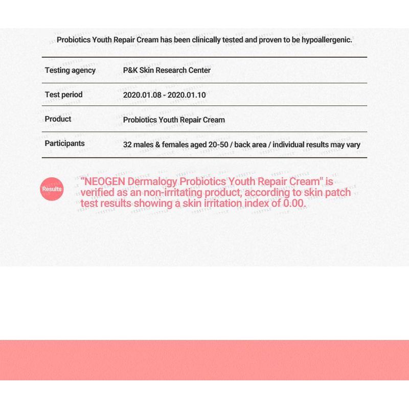 NEOGEN - Probiotics Youth Repair Cream