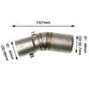 Connects Muffler 51Mm Motorcycle Exhaust Middle Link Pipe For 450SR 450 SR