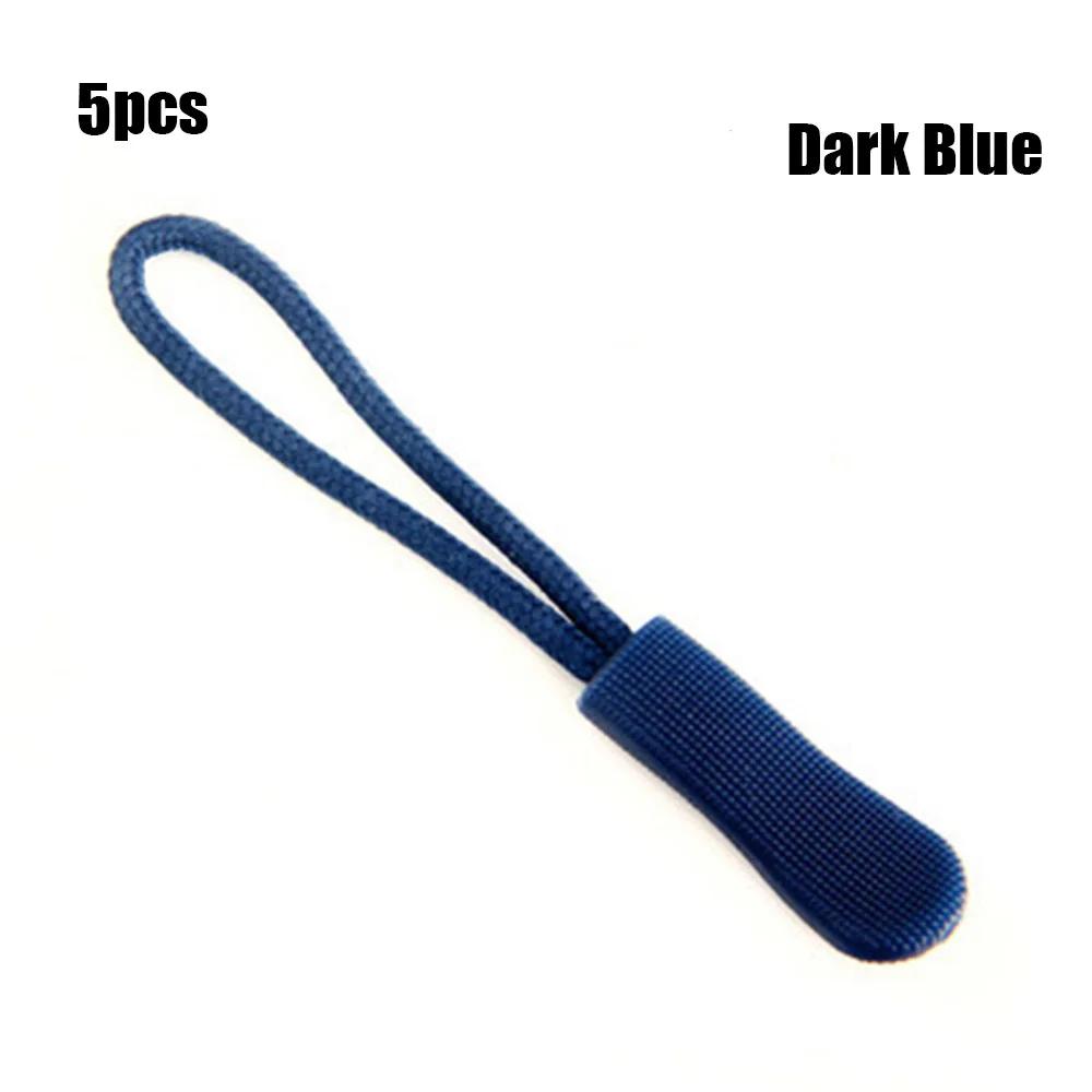 5Pcs Zipper Pull Puller End Fit Rope Tag Fixer Zip Cord Tab Replacement Clip Broken Buckle for Travel Bag Suitcase Tent