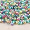 4-10mm Iridescent ABS Imitation Pearl Beads for DIY Decoration