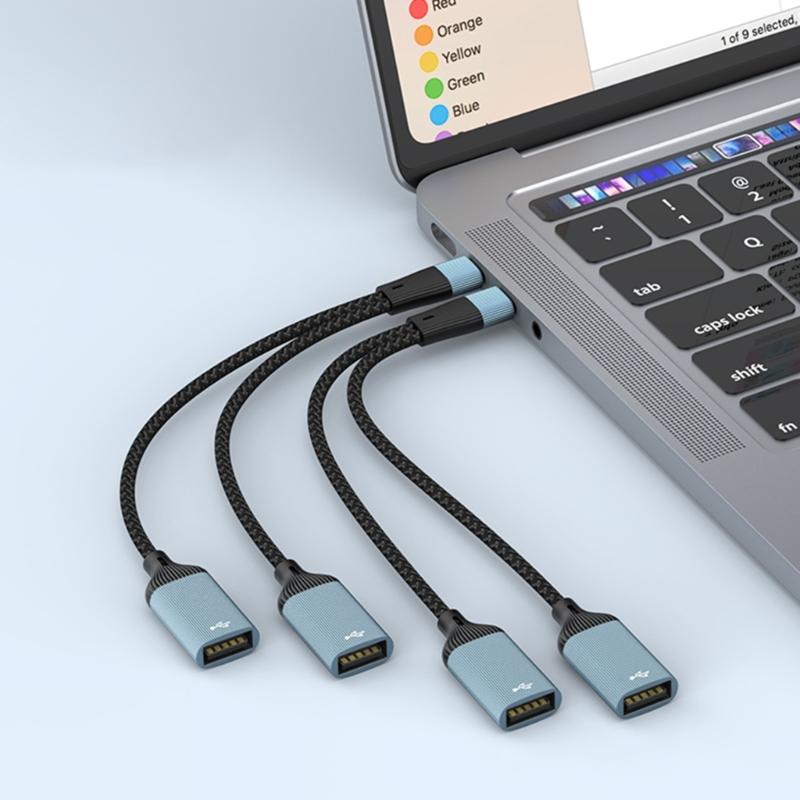 2/3Port USB Extender Cable with Fast 480Mbps Data Transfer 1.5A Charging For PC Laptop Printer Mouse