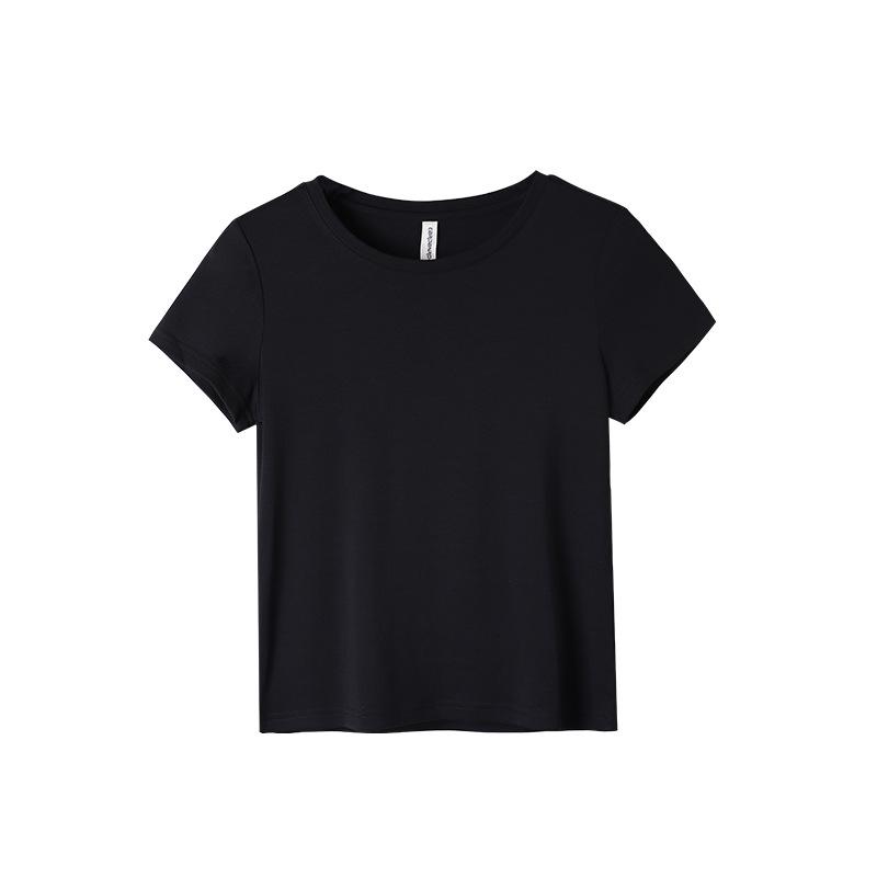 Dámské oboustranné tričko z Tencel Modalu s kulatým výstřihem a krátkým rukávem - Kolekce léto 2025