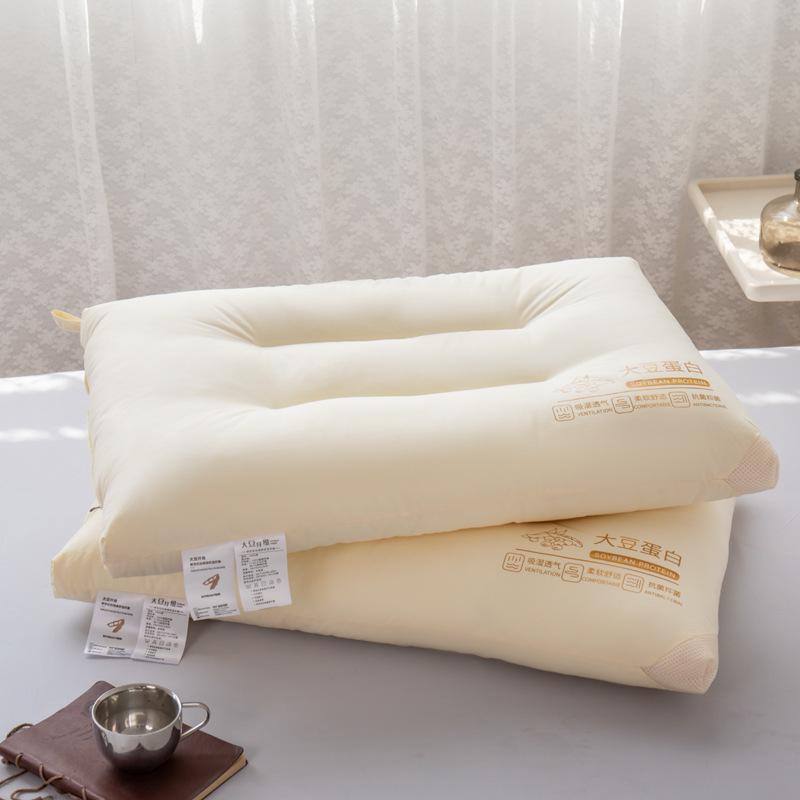 All-cotton Class A Soybean Non-collapse Pillow Pure Cotton Household Pillow Core Hotel Cervical Vertebrae Pillow Core