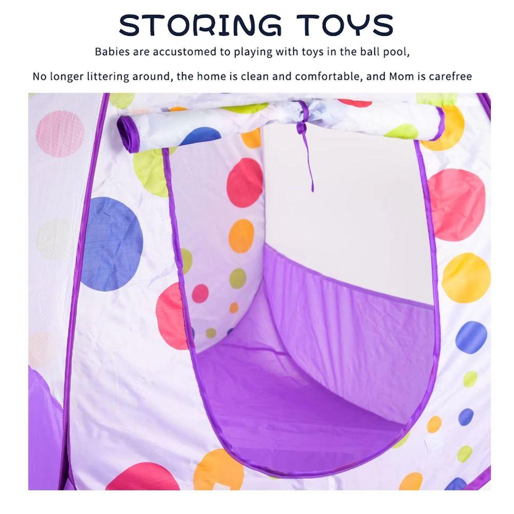 Portable Children's Play House Tent Toy Houses Foldable Toy Tents Red Polka-dot Tent  Kids Toys