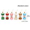 Xmas Carousel Hanging Pendant Wooden Carousel with Hanging Cord Christmas Tree Decorations Holiday Gifts Wooden Horse Ornament 7
