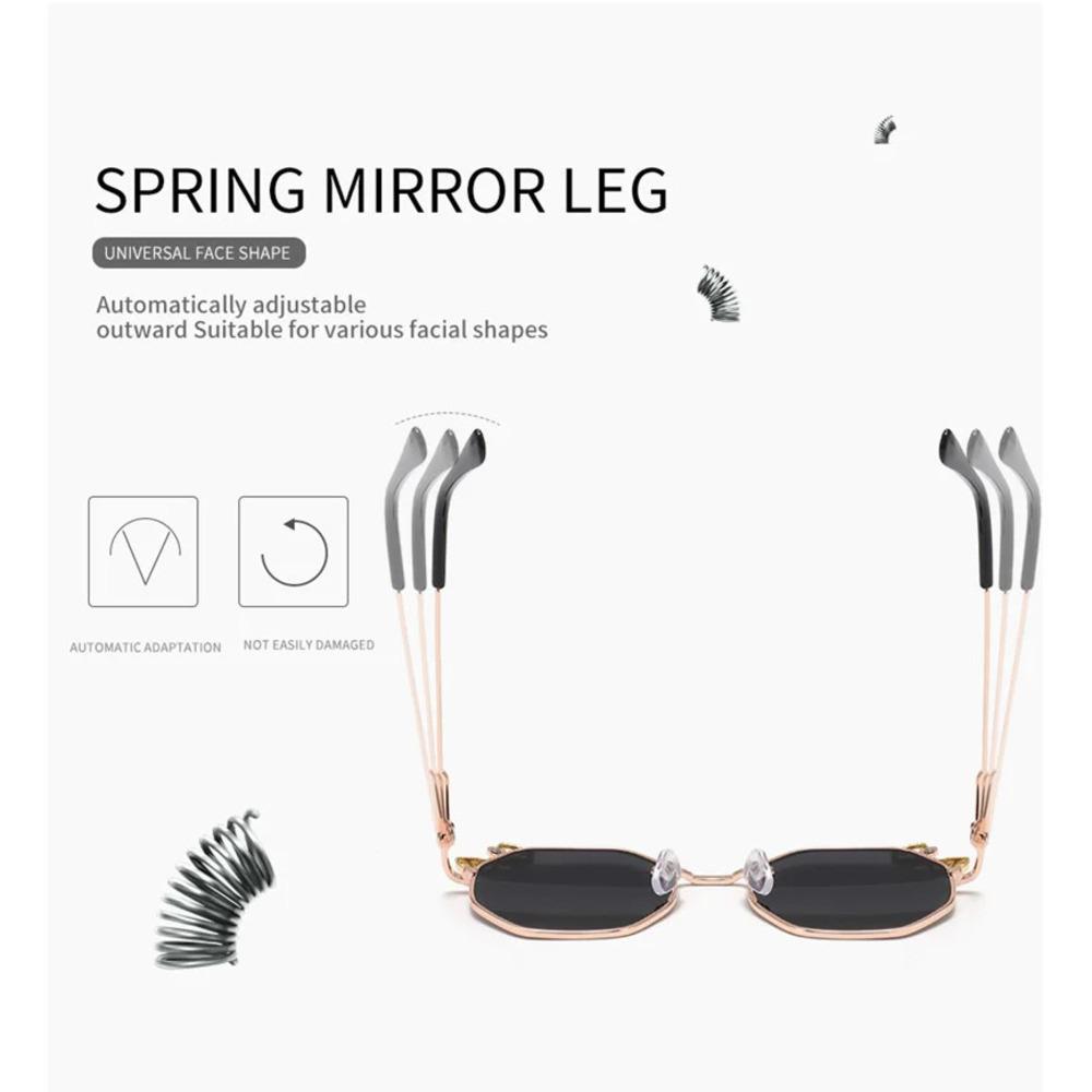 2025 B010 Polygonal Trendy Children's Glasses Sunglasses Trendy and Fashionable Men's and Women's Bow Metal Sunglasses