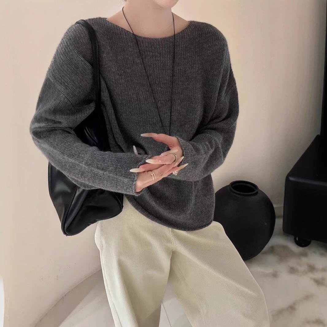 

Women s Plus Size Loose Roll-Neck Wool Sweater - Autumn/Winter Pullover M
