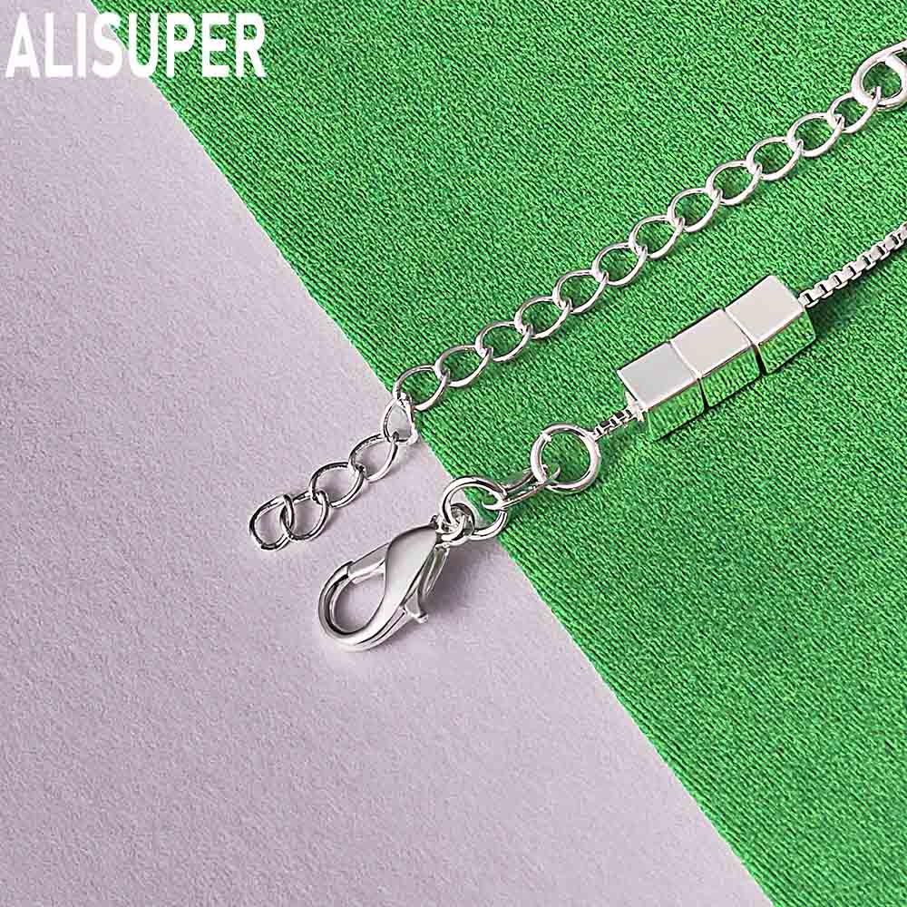 925 Sterling Silver Simple 3D Square Bracelet - Exquisite Gift Jewelry