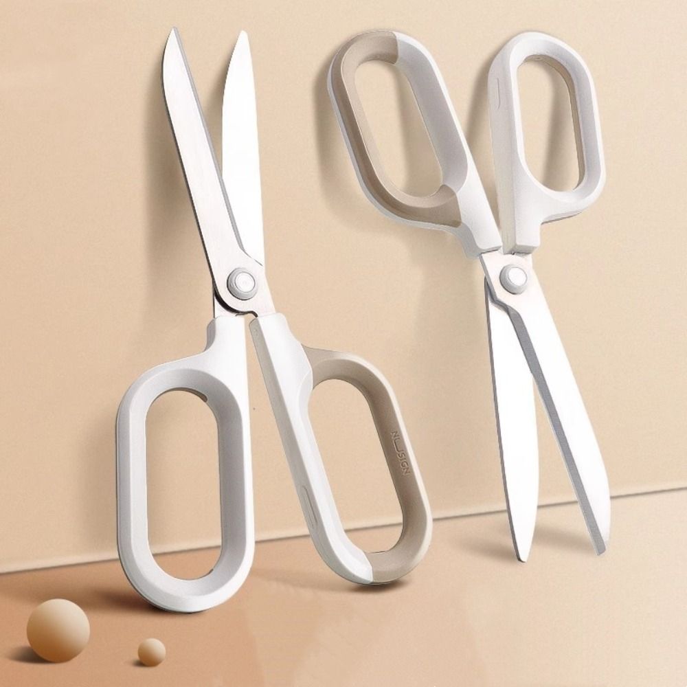 Stainless Steel Household Scissors Large Loop Handle Paper Scissors  Office Accessories