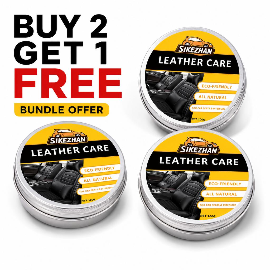 Car Leather Care Cream Transparent Conditioner Balm Odorless Leather Polish for All Colors Car Seats Sofa Bags