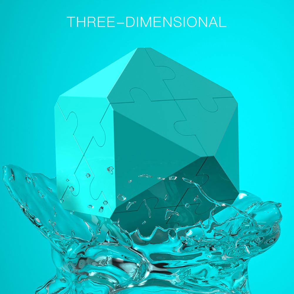 3D Intelligence Magic Cube Puzzle Blok Puzzle Znížený tlak Hračka Darček Cezhraničné Výbušné deti Farebná kocka