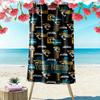 Name Custom Jacksonville Jaguars Logo Print Beach Towel, Large Soft Quick Dry Towel for Beach Camping Swimming