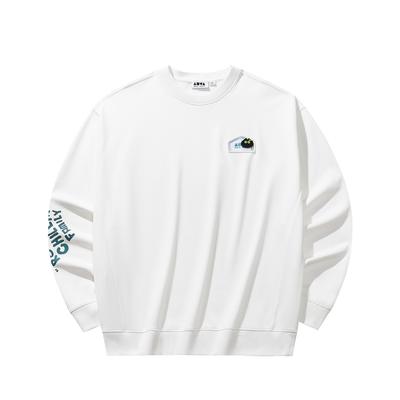 Anta Sweat-shirt ample à col rond et imprimé de lettres, confortable, décontracté et polyvalent, unisexe 172538703-1