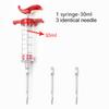 30/50ml Marinade Injector with Needle Plastic Seasoning And Baking Sauce Turkey Syringe Kitchen Meat Tools for Smoked BBQ TMZ