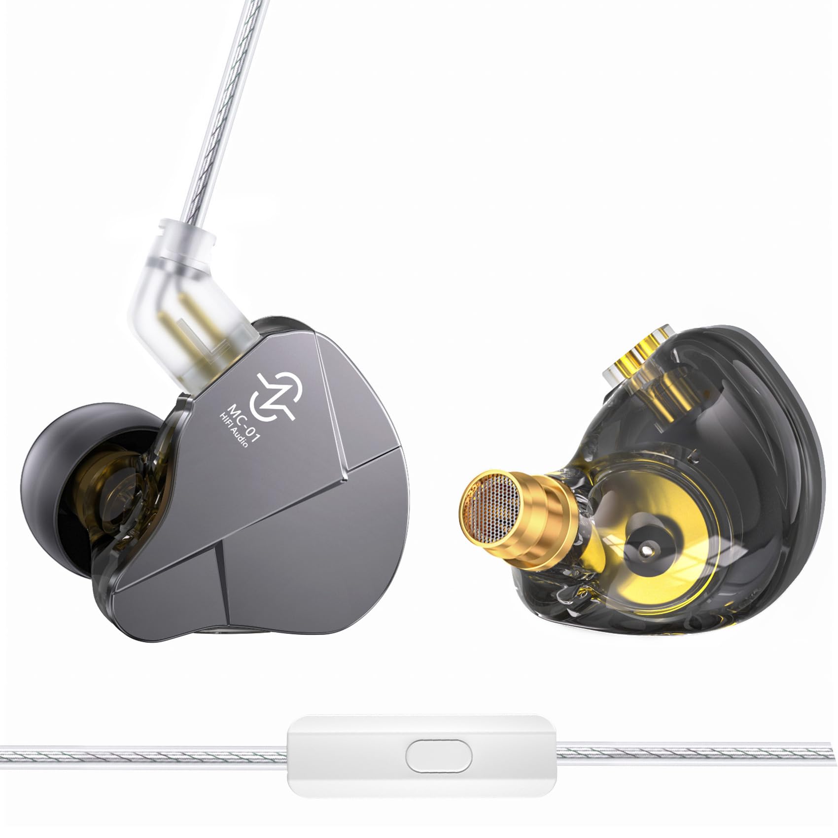 

and Yinyoo CCZ Soul Gaming Earphones with Wired 1DD HIFI Sound Noise 10mm PET Double Magnetic Dynamic Vivid and Rich Compatible with all Interface серый