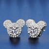 Moissanite Mickey Ear Ring - 1 Carat Women's Fashion Jewelry