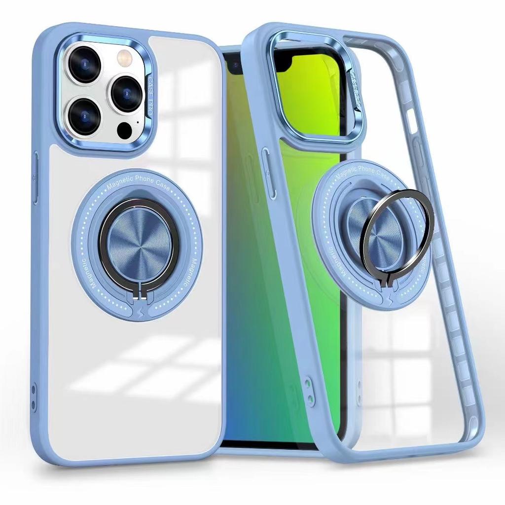 Vhodné pre IPhone15 Puzdro na mobilný telefón s krúžkom Magsafe Magnetické nabíjanie Apple 14pro Obal