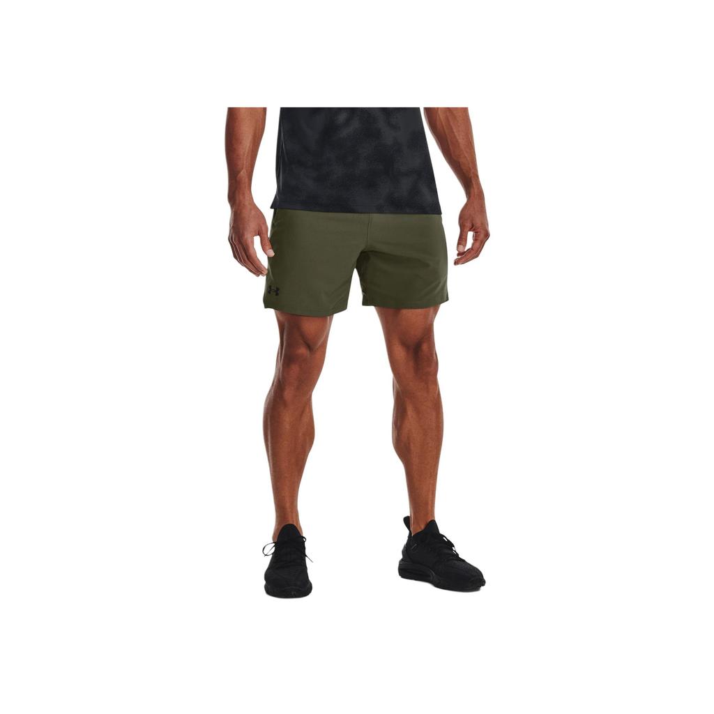 Under Armour UA Vanish Letter Logo Print Mid-Rise Casual Shorts Men shorts Olive 1373718-390