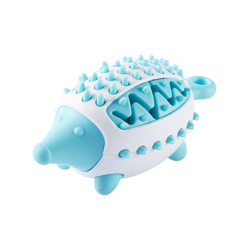 Dog Toys Dog Bite Teeth Grinding Toys Hedgehog Leaking Food Device Prevent Choking Teeth Leaking Food Ball Dog Toys