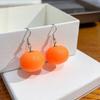 Korean-Style Cute Candy Color Orange Fruit Earrings - Versatile and Stylish Jewelry for Women