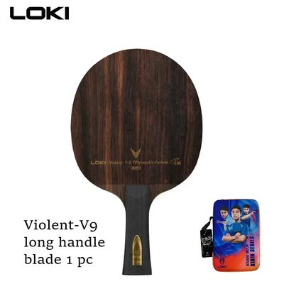 LOKI V9 Tischtennis Holz 9 K9 Schichtholz Carbon Violent-9 OFF+ Professionelles Tischtennis Schlägerholz mit Hoher Geschwindigkeit Guter Kontrolle