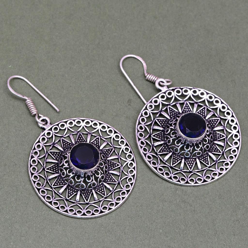 Tanzanite Set Jewelry Quartz Gemstone Pendant 18-20'' Necklace