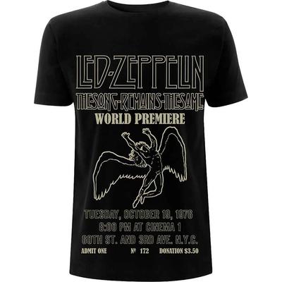T-shirt Led Zeppelin Tsrts World Premier sous licence pour homme-