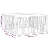 VidaXL Table basse argenté acier inoxydable et bois massif d'acacia 350071