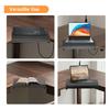 Clamp-on Corner Desk Connector Sleeve Plate Universal Simple Installation L-Shaped Desk Platform Extender Attachment