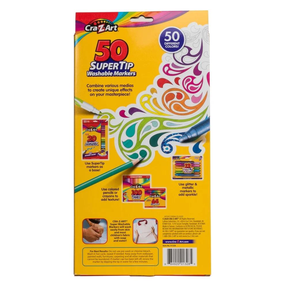 Cra-Z-Art Super Tip Washable Markers 50 Count 12 Scented Colors School Supplies
