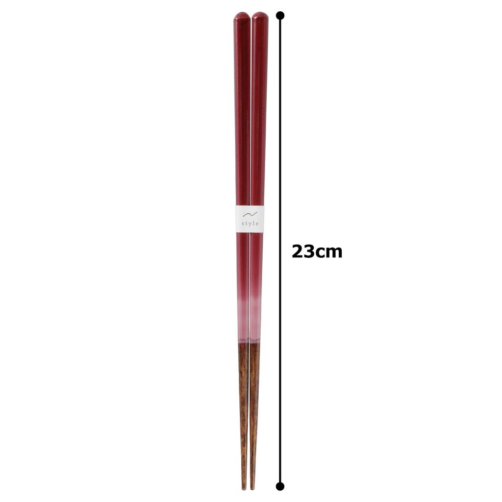 Aoba Chopsticks Wine Red Dishwasher Safe Style Symphony 245360 23.0cm