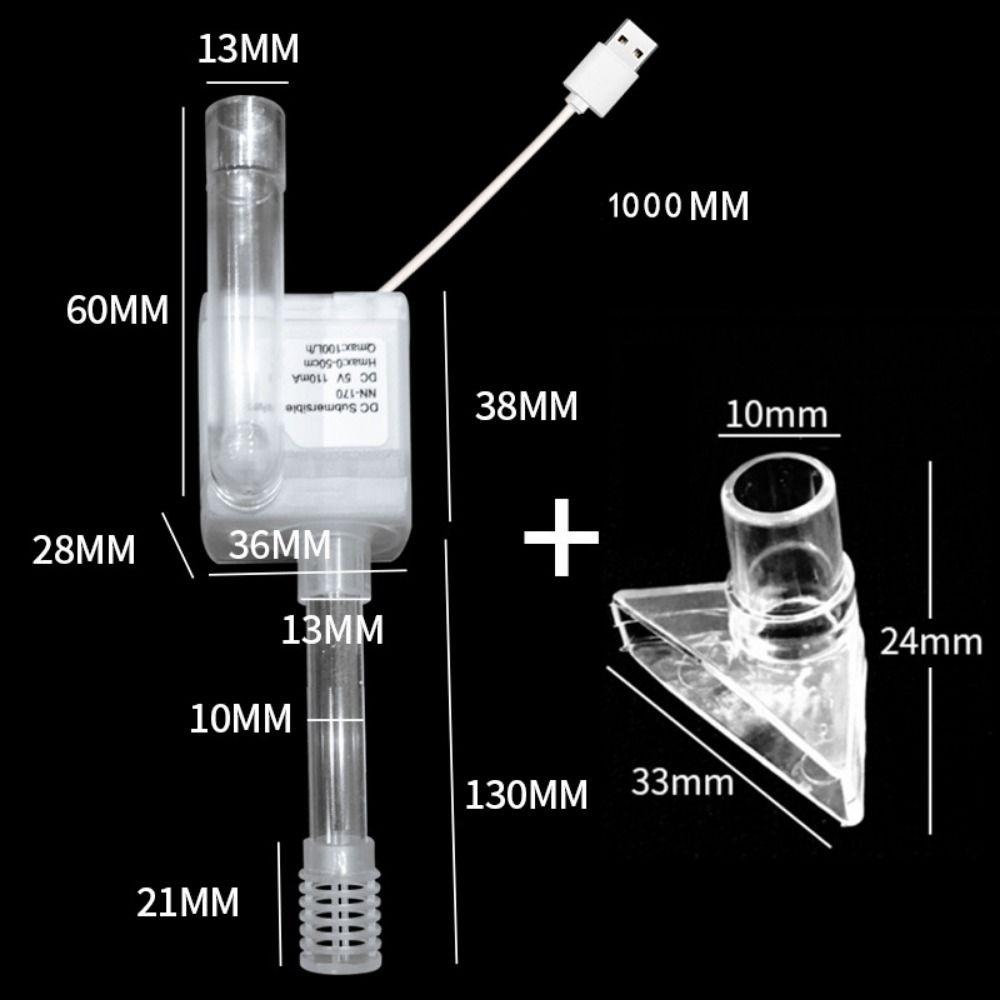 Ultra Quiet Small Submersible Pump USB Water Fountain Pump Portable Mini Water Pump  Fish Tank