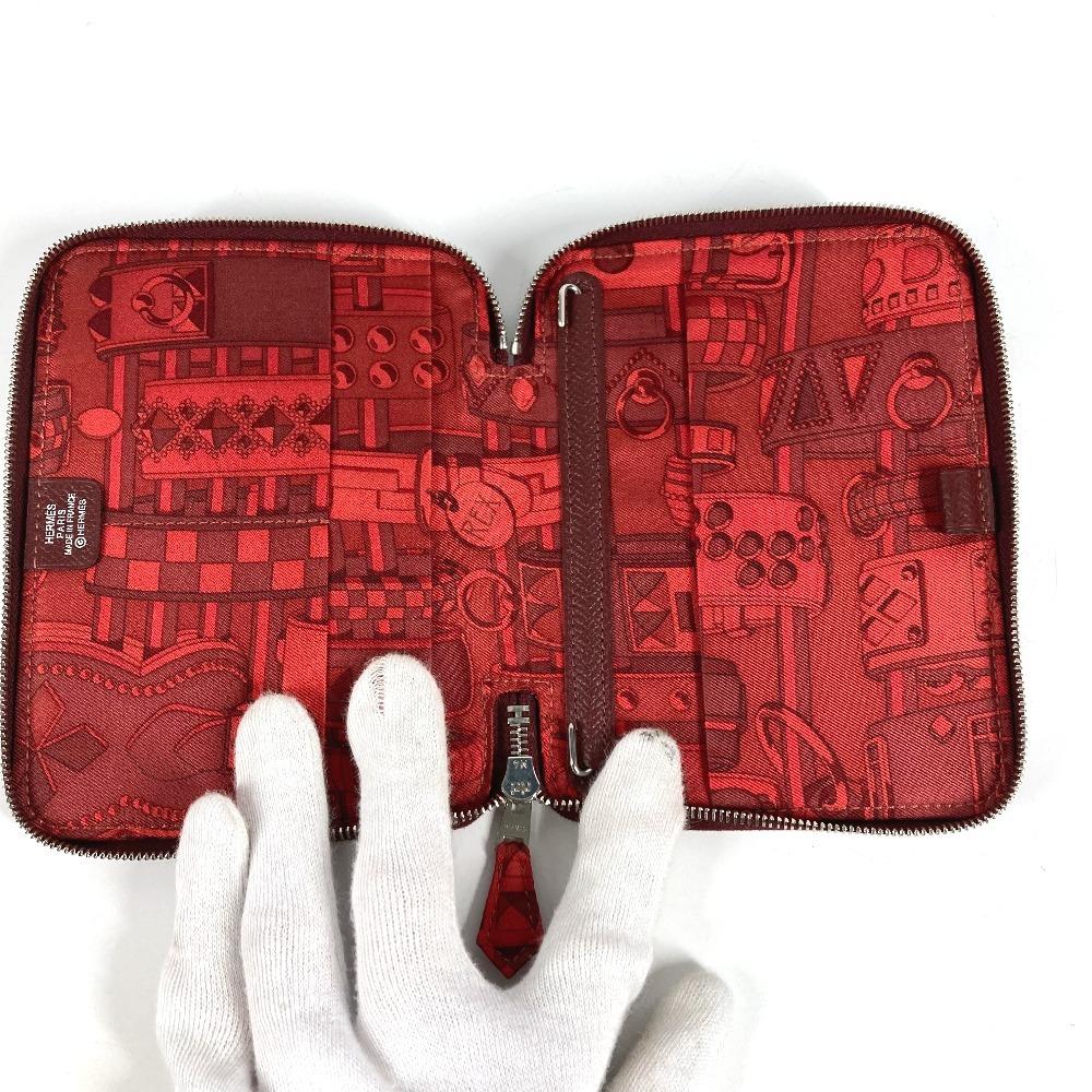 HERMES Azap Agenda Silk-In System Planner Stationery Zip Around Notebook cover