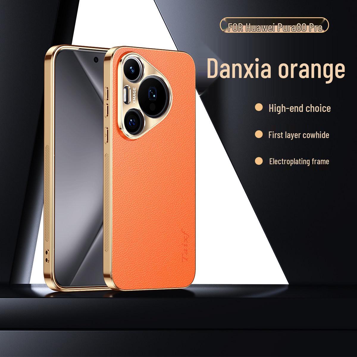 

Huawei Pura 80 Pro/Pure 80 Ultra Premium Leather Case, P70 Pro+ Electroplated Pura 80 Pro+