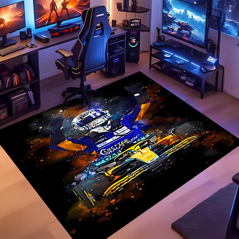 racing 44 l-lewis h-hamilton -Themed Entrance Mat,Non-Slip Mat Area Rug,Room Decor,Outdoor Decor,Kitchen Rug,Doormat - Machine Washable,Easy to Clean