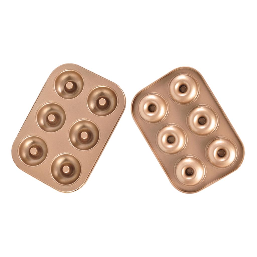 Muffinform, Schokoladen-Backform, Donut-Kuchenform, Donut-Form aus Kohlenstoffstahl, runde Tasse aus Kohlenstoffstahl, Stück, Donut-Herstellungsform