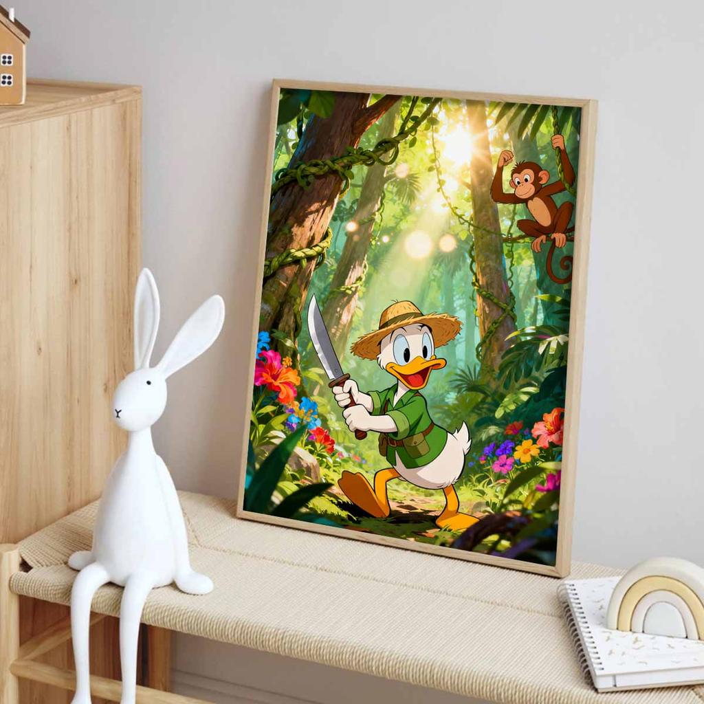 Disney Diamond Painting Jungle Adventure Duck DIY Diamond Art Painting Set for Home Office Decoration Handmade Gifts