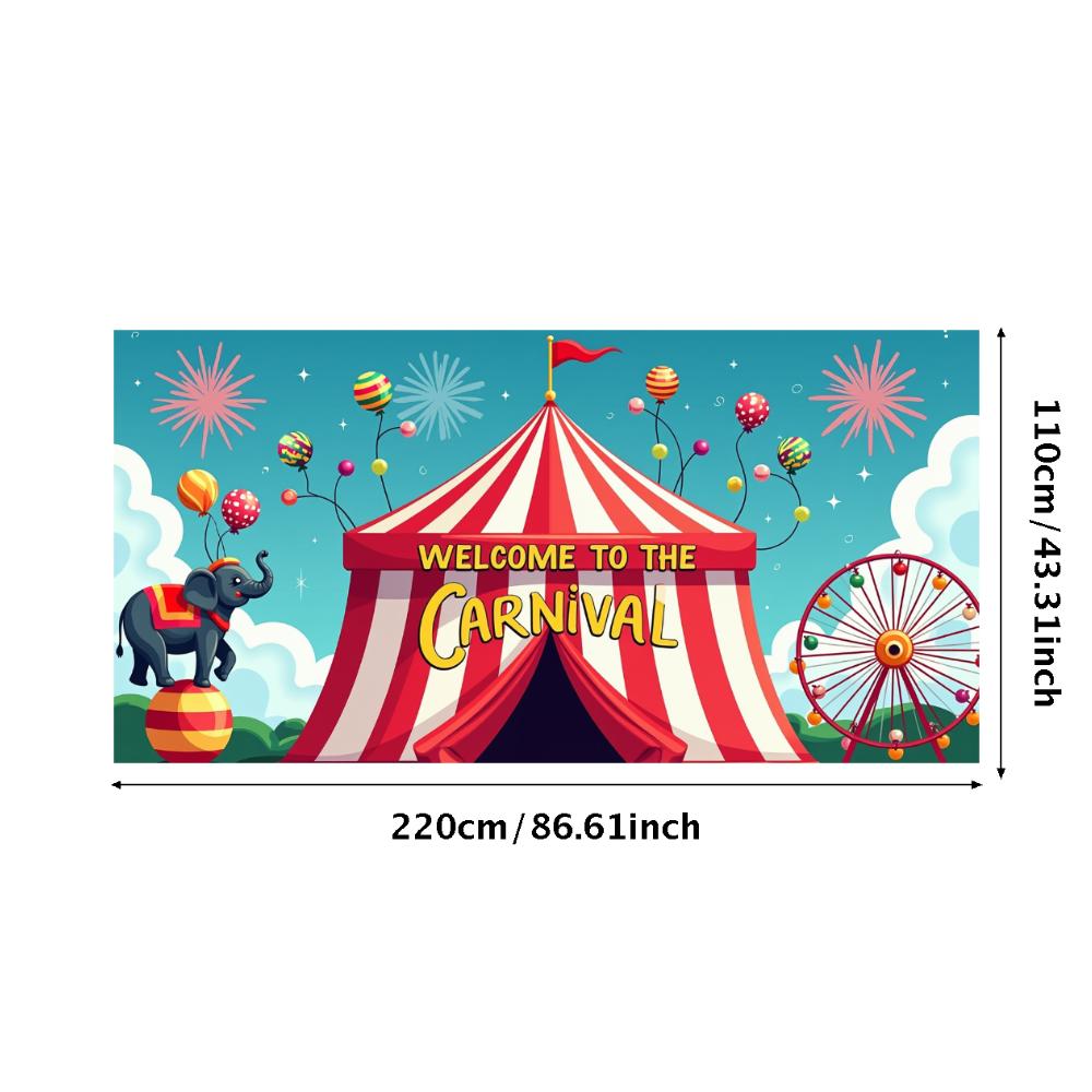 Event Backdrop Large Carnival Banner Decor Reusable Welcome Backdrop For School Event Festival Decor Birthday
