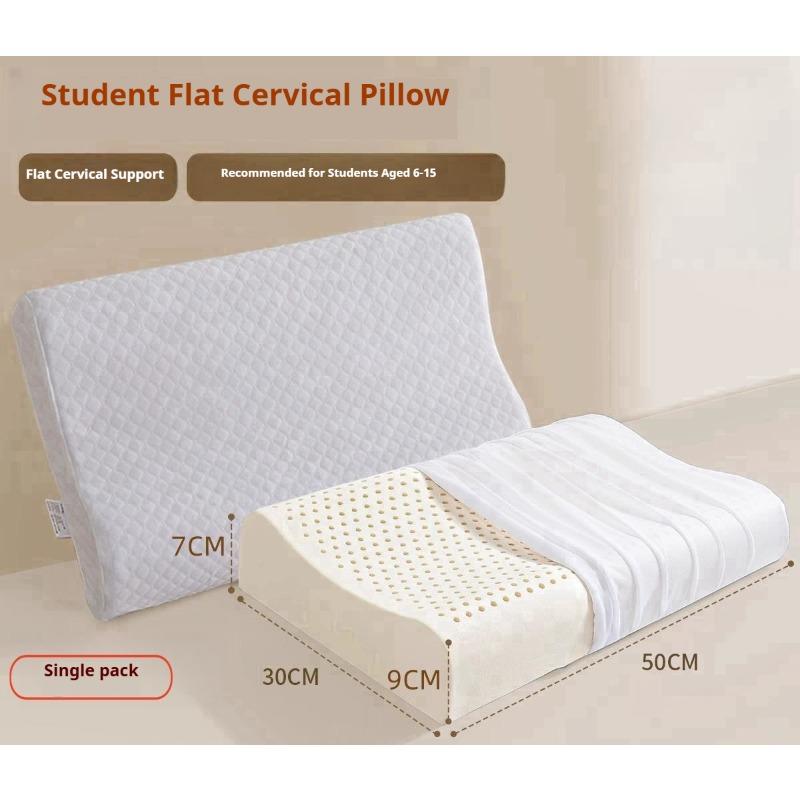Natural Latex Pillow for Adults & Kids - Massage Neck Support Pillow Orthopedic Cervical Relief & Healthy Sleep Aid